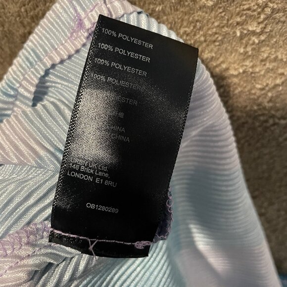 Urban Outfitters Skirt Womens Medium Mini Plaid Pink Turquoise Preppy Flowy - Picture 4 of 6